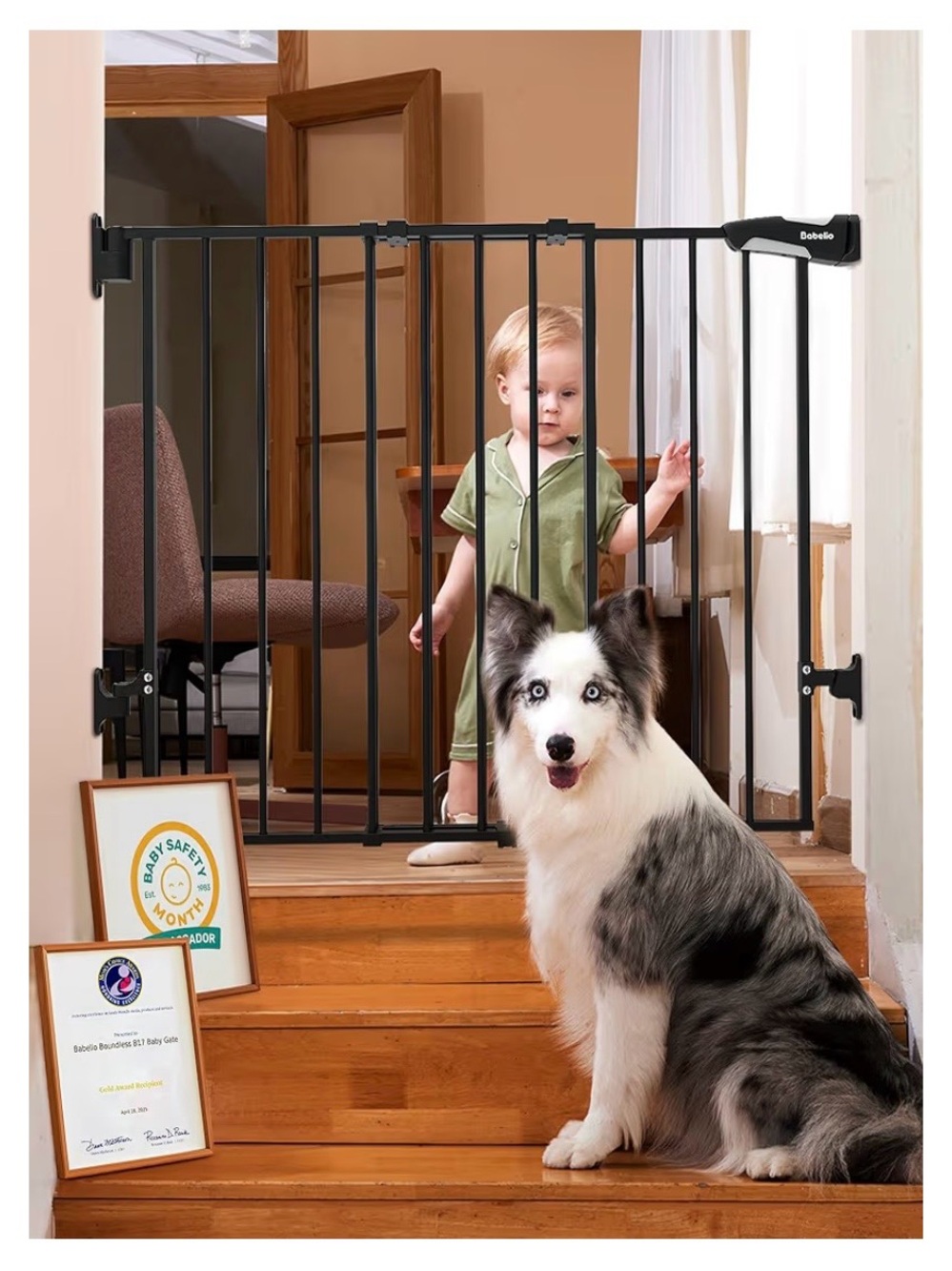 Babelio Extra Wide Safety Gate / Pet Gate – New - Open Box - Never Used